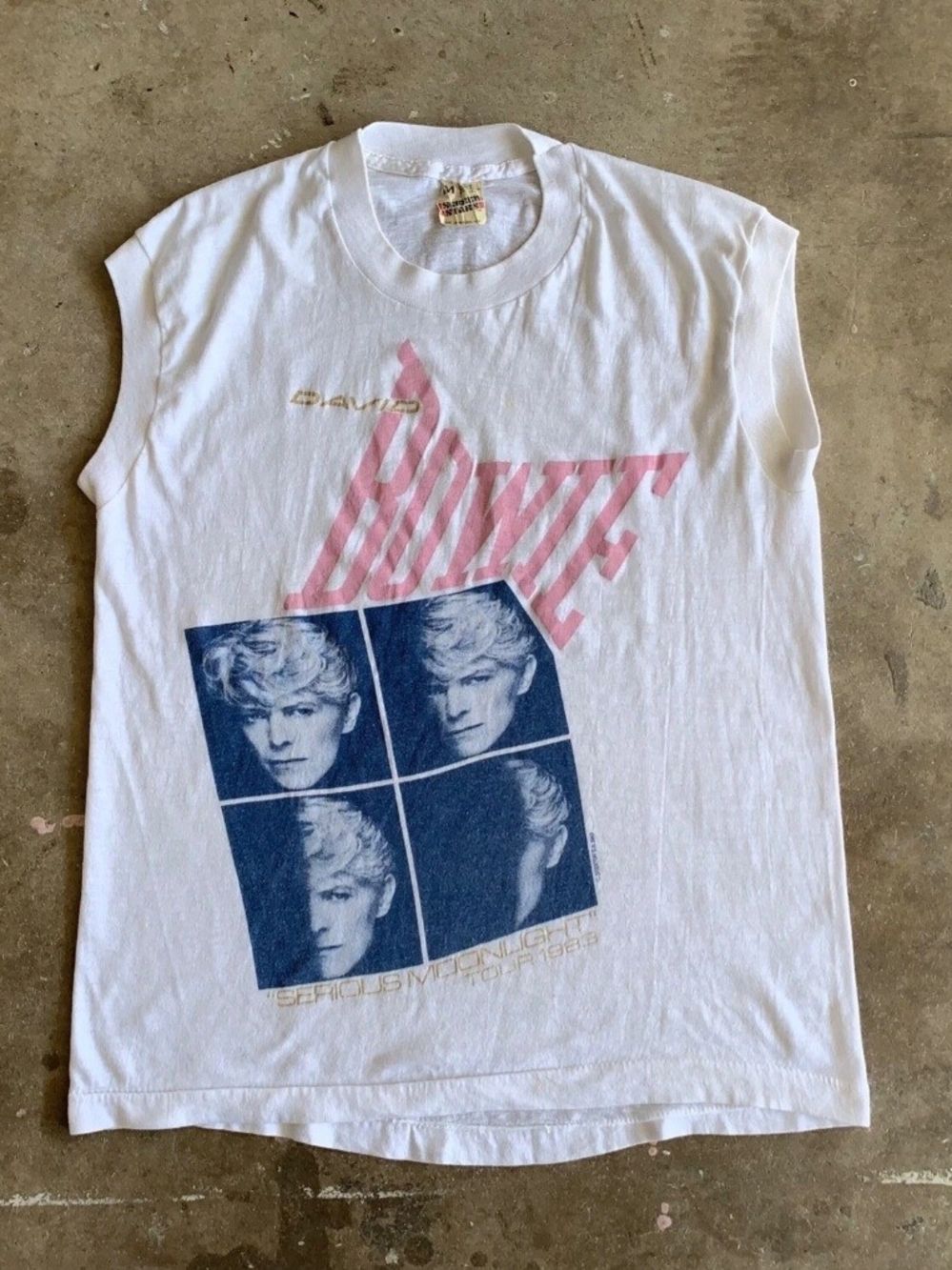 1983 VINTAGE 80s DAVID BOWIE SERIOUS MOONLIGHT TOUR '83